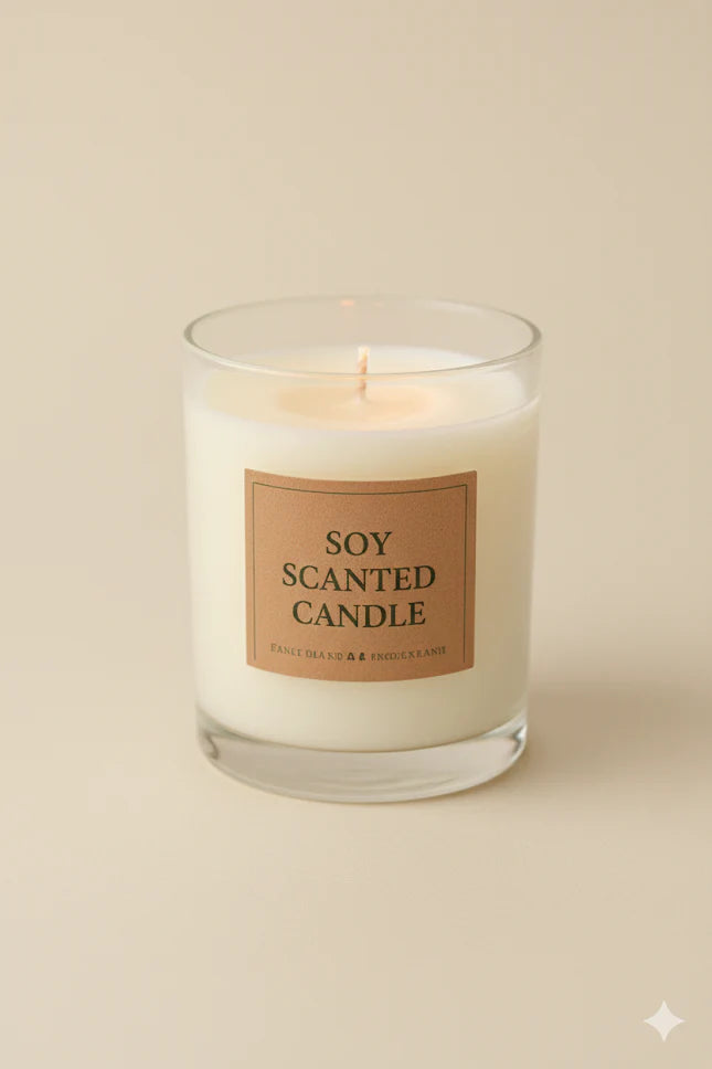 Eco-Friendly Soy Candle - Clean & Hand-Poured for Wellness